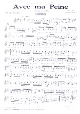 télécharger la partition d'accordéon Avec ma peine (Tango Chanté) au format PDF