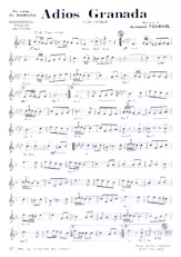 descargar la partitura para acordeón Adios Granada (Paso Doble) en formato PDF