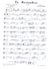 descargar la partitura para acordeón Tu reviendras (Slow) en formato PDF