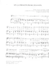 descargar la partitura para acordeón On a l' béguin pour Célestin (L'auberge du cheval blanc) en formato PDF