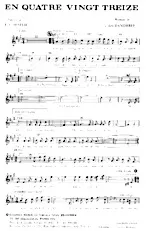 scarica la spartito per fisarmonica En quatre vingt treize in formato PDF