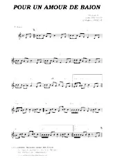 scarica la spartito per fisarmonica Pour un amour de baïon in formato PDF
