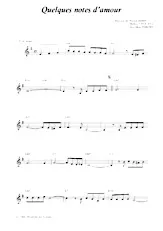 descargar la partitura para acordeón Quelques notes d'amour (Boléro) en formato PDF