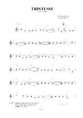 télécharger la partition d'accordéon Tristesse (Boléro) au format PDF