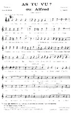 scarica la spartito per fisarmonica As tu vu ou Alfred (Chant : Alibert) (One Step Chanté) in formato PDF