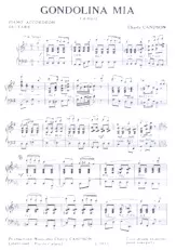 télécharger la partition d'accordéon Gondolina Mia (Tango) au format PDF