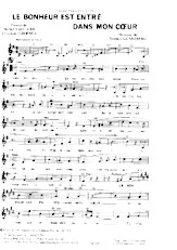 descargar la partitura para acordeón Le bonheur est entré dans mon cœur (Chant : Lys Gauty) (Valse Chantée) en formato PDF