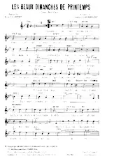 descargar la partitura para acordeón Les beaux dimanches de printemps (Valse Chantée) en formato PDF