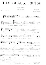 télécharger la partition d'accordéon Les beaux jours (Chant : Tino Rossi) (Valse Chantée) au format PDF