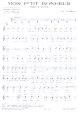 télécharger la partition d'accordéon Mon P'tit Bonheur (Joey's Song) au format PDF