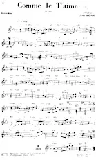 descargar la partitura para acordeón Comme je t'aime (Slow) en formato PDF