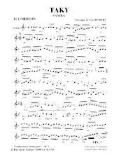 descargar la partitura para acordeón Taky (Samba) en formato PDF