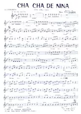 scarica la spartito per fisarmonica Cha Cha de Nina in formato PDF