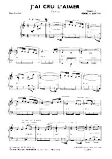 télécharger la partition d'accordéon J'ai cru l'aimer (Tango) au format PDF