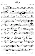 télécharger la partition d'accordéon Mia (Tango) au format PDF
