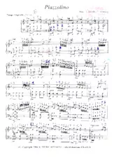 télécharger la partition d'accordéon Piazzolino (1er + 2ème Accordéon) (Tango Argentin) au format PDF