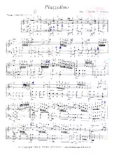 descargar la partitura para acordeón Piazzolino (1er + 2ème Accordéon) (Tango Argentin) en formato PDF