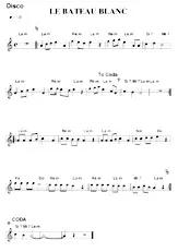 download the accordion score Le bateau blanc (Relevé) in PDF format