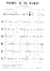télécharger la partition d'accordéon Pourquoi ne pas m'aimer (Valse Chantée) au format PDF