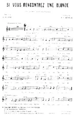 download the accordion score Si vous rencontrez une blonde (Valse) in PDF format