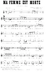 download the accordion score Ma femme est morte in PDF format