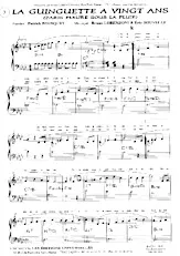 download the accordion score La guinguette à vingt ans (Paris pleure sous la pluie) in PDF format