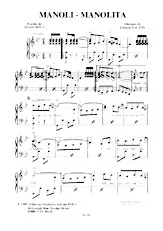 télécharger la partition d'accordéon Manoli Manolita (Paso Doble) au format PDF