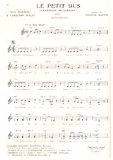 télécharger la partition d'accordéon Le petit bus (Strassen Musikant) (Fox) au format PDF