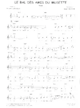 scarica la spartito per fisarmonica Le bal des amis du musette (Valse Chantée) in formato PDF