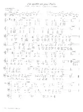 scarica la spartito per fisarmonica J'ai quitté un jour Paris (Valse Chantée) in formato PDF