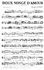 télécharger la partition d'accordéon Doux songe d'Amour (Tango Chanté) au format PDF