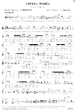 download the accordion score Tapate Maria (Gare à toi Maria) (Cha cha cha) in PDF format