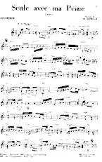 scarica la spartito per fisarmonica Seule avec ma peine (Tango) in formato PDF