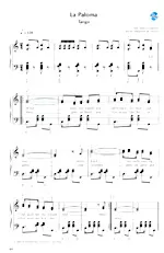 descargar la partitura para acordeón La Paloma (Tango) en formato PDF