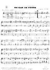 télécharger la partition d'accordéon Retour de Vienne (Radetzky Marsch) (Marche Strauss) au format PDF