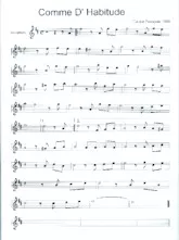 télécharger la partition d'accordéon Comme d'habitude (Partie Saxophone) au format PDF