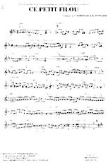 descargar la partitura para acordeón Ce petit Filou (Java) en formato PDF