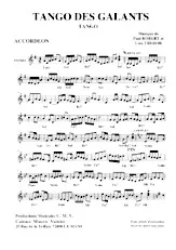 télécharger la partition d'accordéon Tango des galants au format PDF