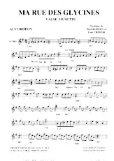 télécharger la partition d'accordéon Ma rue des glycines (Valse Musette) au format PDF