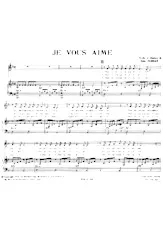 descargar la partitura para acordeón Je vous aime en formato PDF