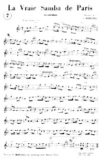 scarica la spartito per fisarmonica La vraie samba de Paris in formato PDF