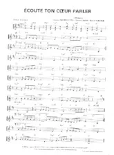 descargar la partitura para acordeón Ecoute ton cœur parler (Boléro) en formato PDF