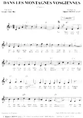 télécharger la partition d'accordéon Dans les montagnes vosgiennes (Valse Chantée) au format PDF