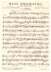 descargar la partitura para acordeón Miss Browning (Fox Western) en formato PDF