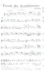 download the accordion score Parade des Accordéonistes (Parade der Harmonicaspelers) (Marche) in PDF format