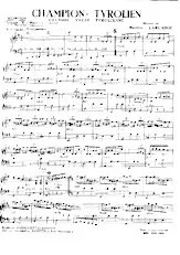 descargar la partitura para acordeón Champion Tyrolien (Célèbre Valse Tyrolienne) en formato PDF