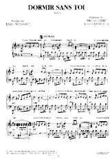 download the accordion score Dormir sans toi (Boléro) in PDF format
