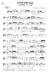 télécharger la partition d'accordéon Confidence (Siempre Tu Voz) (Tango) au format PDF