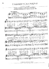 scarica la spartito per fisarmonica T'aimer follement (Makin' Love) in formato PDF