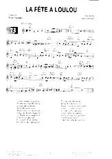 scarica la spartito per fisarmonica La fête à Loulou (Fox) in formato PDF
